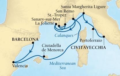 Required ON Overnight 10-Day Spanish Grandeur & Riviera Departure Date : Sep 19 Departure Port : Barcelona, Spain /