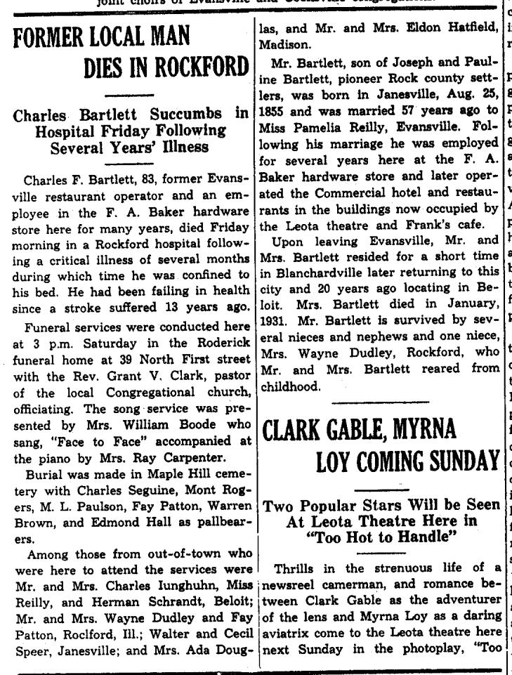 December 1, 1938, Evansville Review