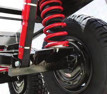 6 JAYCO JTECH SUSPENSION Purpose designed to complement the Jayco Endurance Chassis, JTECH Suspension replaces beam axles with individual stub axles, allowing each wheel to react independently to the