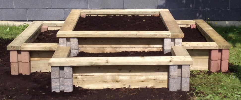 48 X 96 SMALL T-SHAPE RAISED GARDEN BED 1 SKU: 1001571811 Planter Wall Block 24 2 2 in. x 6 in. x 8 ft. Lumber CAP - Cut to length: 4 ft. 4 3 2 in. x 6 in. x 8 ft. Lumber SIDE - Cut to length: 39.