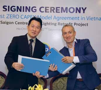 ISSUE 5 2015 Sustaining Growth 11 Eco-partnership Keppel Land WATCO, the Keppel Landled joint venture company behind Saigon Centre in Ho Chi Minh City (HCMC), signed an agreement with Philips