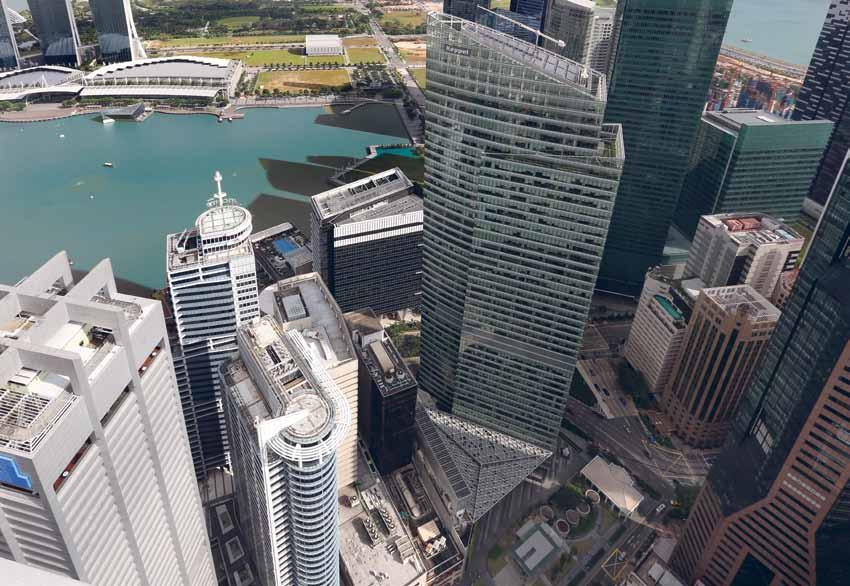Ocean Financial Centre features the latest in green technology, including one of the largest assembly of solar panels for a commercial building in Singapore s central business district STRIDes in