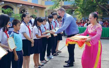 Phu Secondary School, located in Thao Dien Ward 2 in District 2, to support the school s educational activities and daily operation.