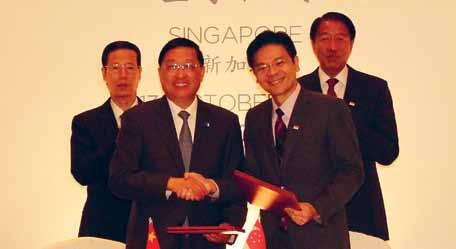 08 Sustaining Growth ISSUE 5 2015 Strengthening ties with Tianjin In October 2015, several agreements were inked between Singapore and China to broaden and deepen their partnership in the