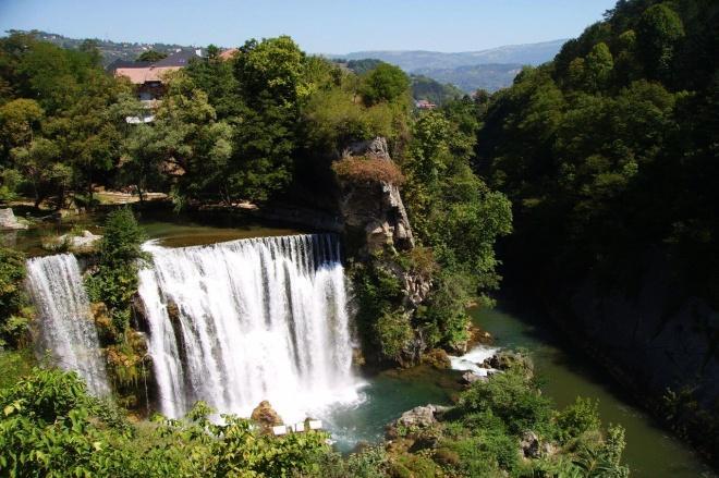 watermills Drive towards Jajce, a city famous for its magnificent 17 meter high waterfall in the center of the