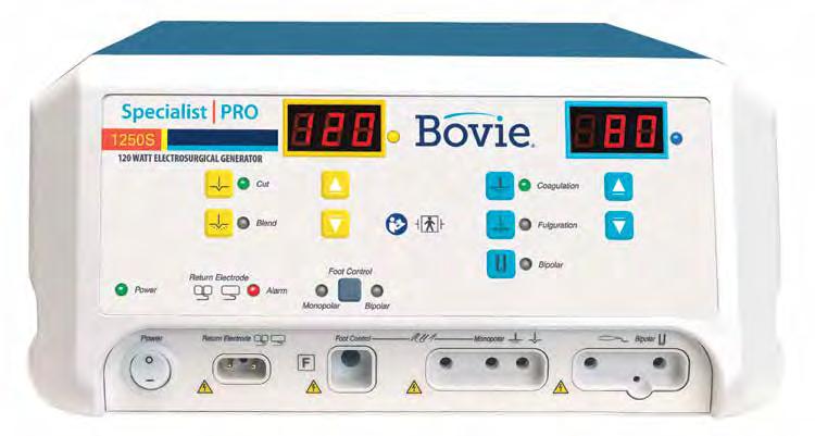 SPECIALIST PRO HIGH FREQUENCY ELECTROSURGICAL GENERATOR The Specialist Pro is the affordable solution for the busy physician office or specialty facility.