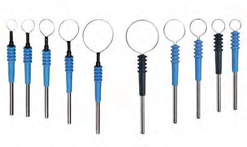 SPECIALTY ELECTRODES Bovie manufactures an expansive line of specialty electrodes for a variety of applications including; SuperCut Needle Electrodes for precise and delicate procedures, Dermal Loop