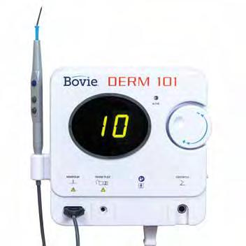 DERM 101/102 HIGH FREQUENCY DESICCATOR The Derm 101 and Derm 102 are economical, 10 watt high frequency desiccators, thoughtfully designed to give practitioners the ability to perform in-office,