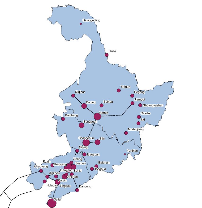 Regions NE Provinces included: Heilongjiang Jilin Liaoning Heavy industry-centric economy Struggling