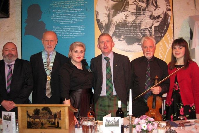 Burns Supper at Ellisland Farm Newsletter Page 6 of 12 On the 3rd February 18 the Friends of Ellisland held their Burns Supper at Ellisland Farm Museum.