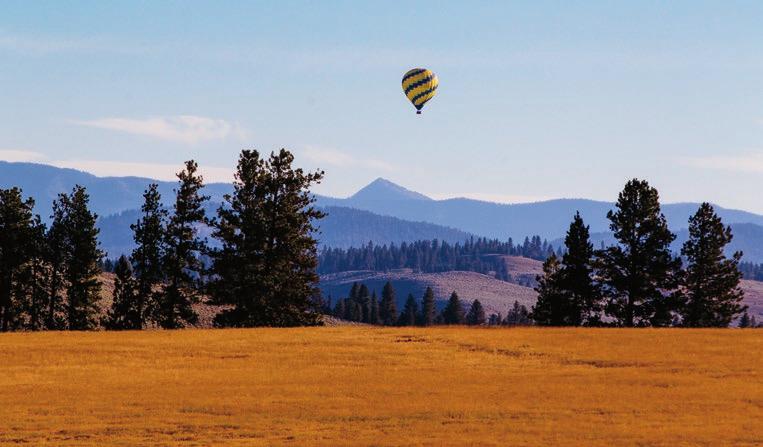 ADVENTURES IN FLIGHT Private Hot Air Ballooning 1.5-Hour Bob Marshall Helicopter Tour 3.5-Hour Glacier National Park Helicopter Tour $3,000 (6-person max.