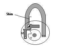 With the non snap-closed lock once the dial has been rotated in the correct sequence and the shackle is open, if the dial were to be turned with that shackle still in the unlocked position then the