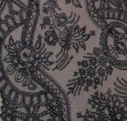 The Lace of Chantilly is made in bobins