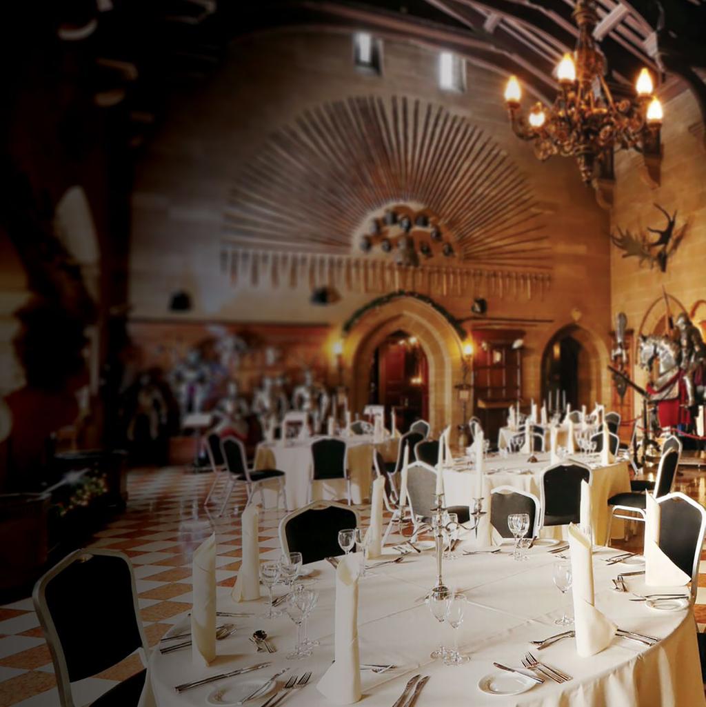 THE GREAT HALL At the heart of Warwick Castle lies the