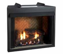 Features For use with contemporary burners, we also offer stainless steel and reflective black liners to fit the Deluxe firebox, along with special contemporary mantels in modern matte black or matte