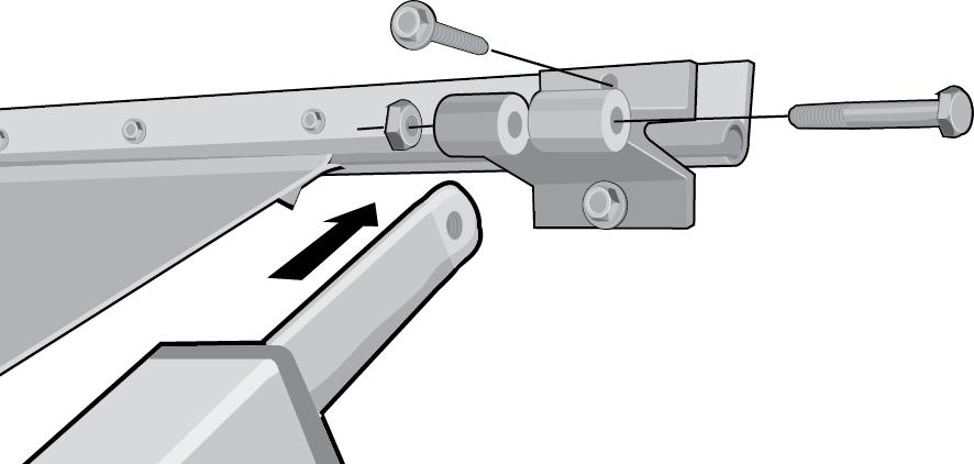 Using a Helper, place the bottoms of the Arms about (2 ) two feet from the base of the wall and allow the Roller to lean against the house. See Figure 19.