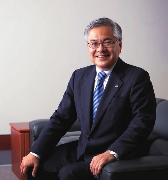 AN INTERVIEW WITH THE PRESIDENT TETSURO TOMITA, President and CEO BRIEF PERSONAL RECORD, POSITION AND BUSINESS IN CHARGE April 1974 Entered Japanese National Railways April 1987 Entered the Company