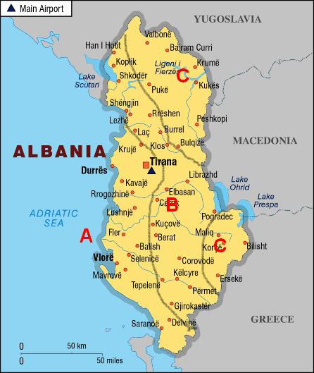 Proposal for the Albanian energy regulation for buildings -4- Figura 2. Zonat klimatike të Shqipërisë 2.