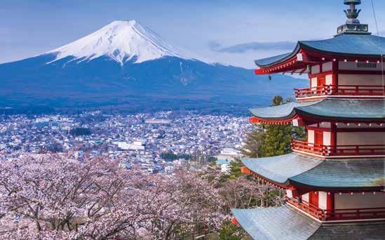 CLASSIC TOUR JEWELS OF JAPAN JAPAN COACH RAIL BOAT Be captivated by the unique culture of Japan as you discover lively Tokyo, beautiful Mt Fuji and historic Kyoto.