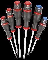 improved dimensional accuracy AND J6 6pc Screwdriver Set n n Polyurethane handles with polyamide core