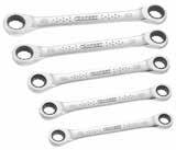 Britool Wrenches 5pc Ratchet Ring Wrench set Set contains: 8x10-10x11-12x13-14x15-17x19mm ratchet ring wrenches W14A-14491 7pc Stubby