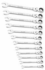 W14A-15221 12pc Set of Fast Ratchet Combination Wrenches Set contains: 8-9-10-11-12-13-14-15-16-17-18-19mm fast ratchet wrenches