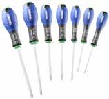(stubby): PH2 x 30 W14A-15351 8pc Screwdriver Set Screwdrivers for slotted head screws (parallel): 3 x 50-4 x 100 mm Screwdrivers for slotted head