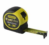 Stanley Tapes FatMax Pro Pocket Tapes Blade Armor coating on the first 150mm reduces the risk of breaking the tape by 95% Cushion grip provides sturdy, slip-resistant hold Huge standout of almost 4