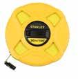Stanley Tapes & Knives Closed Case Fibreglass tape 30M/100ft High impact ABS closed case to withstand severe work conditions Case perforated at rear to allow the tape to be cleaned Reinforced
