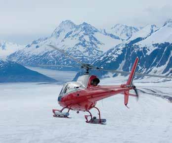 Helicopter tour, Skagway DOG SLEDDING AND GLACIER FLIGHTSEEING BY HELICOPTER Skagway, Alaska Embark on an expedition that shows you the wonders of Alaska in a truly intrepid fashion.
