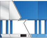 Choose the finish for the power feed or finishing panel: painted steel (P) or stainless steel (S).