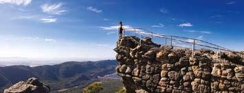 This tour winds among the spectacular mountain peaks and dramatic rock formations of the Grampians National Park, and features picturesque waterfalls, panoramic views and fascinating Aboriginal rock