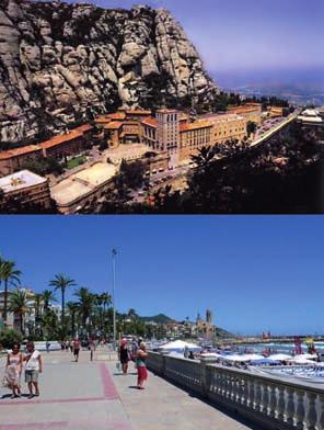 TOUR OF MONTSERRAT & SITGES Duration: 8hrs / Time: Anytime / Dress code: Good walking shoes EUR 180 Plastic Pipes XVI Not far from the Penedés is Montserrat, the holy mountain of Catalunia.