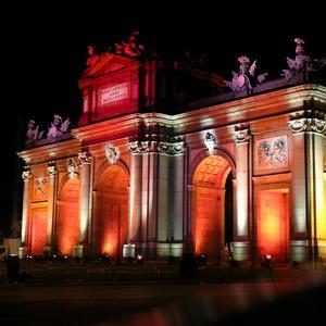 In the early evening, enjoy an Illuminated Madrid drive through the bustling streets