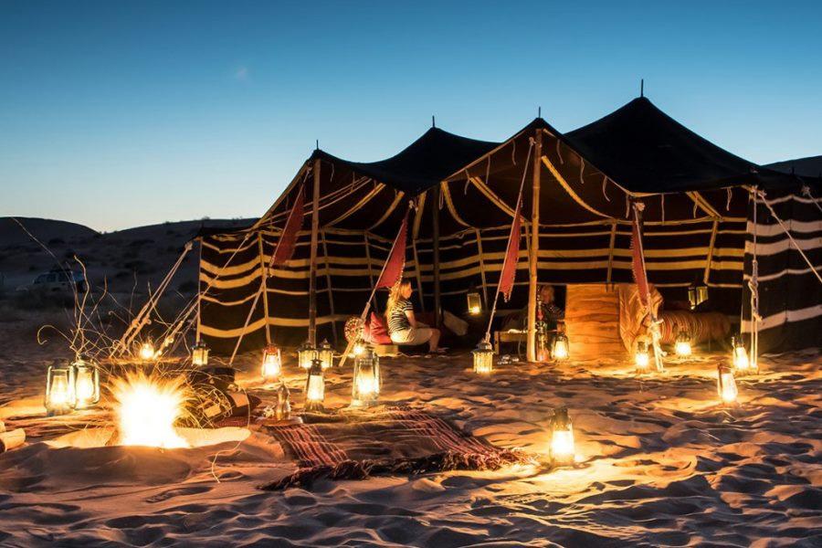 Activites available include sunset dune transfer, camel ride inclusive, quad biking, bune bashing, sand boarding, private dinner on the dunes with butler and chef & camel treks.
