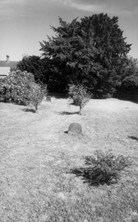 The graveyard in 1969 (15A) showing some of the gravestones. The graveyard in 1996 [BD21/3] taken from the old meeting house.