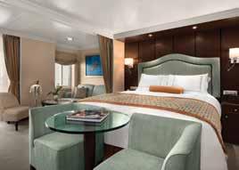 CONCIERGE LEVEL VERANDA STATEROOMS: A1 A2 A3 A4 In addition to veranda features, A-level staterooms also include: 282 square feet Priority boarding and luggage delivery Services of a dedicated