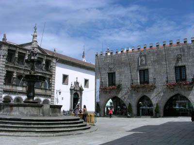 Ducal Palace of Guimarães (Paço dos Duques de Bragança) is located in Guimarães.