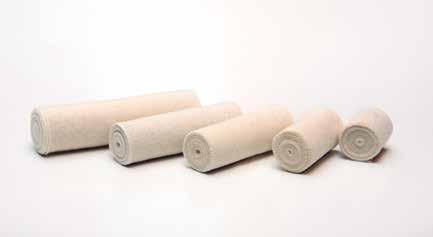 ELASTIC BANDAGES IDEAL Elastic bandage Resting, support and light compression bandage Cotton / Polyamide Natural cotton Medium stretch (lengthwise) Light compression Breathable Sterilizable Washable