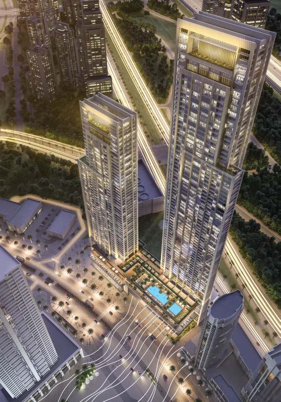 Boulevard Point Boulevard Point in Downtown Dubai is positioned to be a referral point in real estate, architecture, and luxury living in the most coveted community.