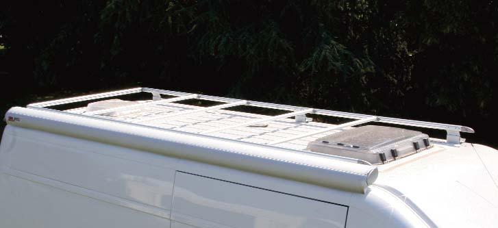 A Roof Rail with Fixing-Bar Rail optional ROOF RAIL Luggage carrier system comprises 2 perimetric bars easy to