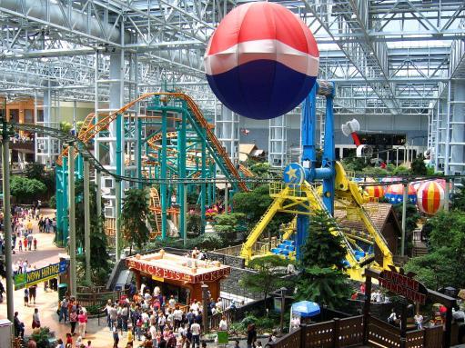 Mall of America The Mall of America is the biggest shopping mall in America.