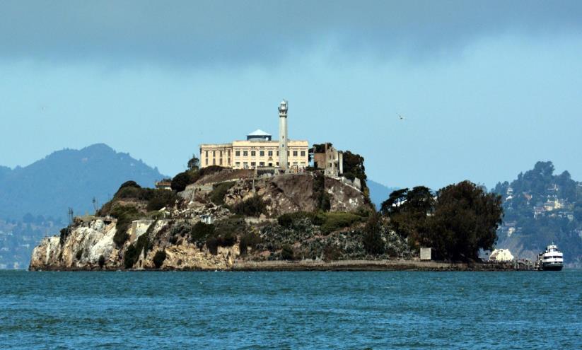Alcatraz Island You can have tour of Alcatraz and see how they were able to keep most of their prisoners from escaping.