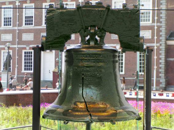 Liberty Bell An obvious choice because the Liberty Bell is such a historic landmark in America's history.