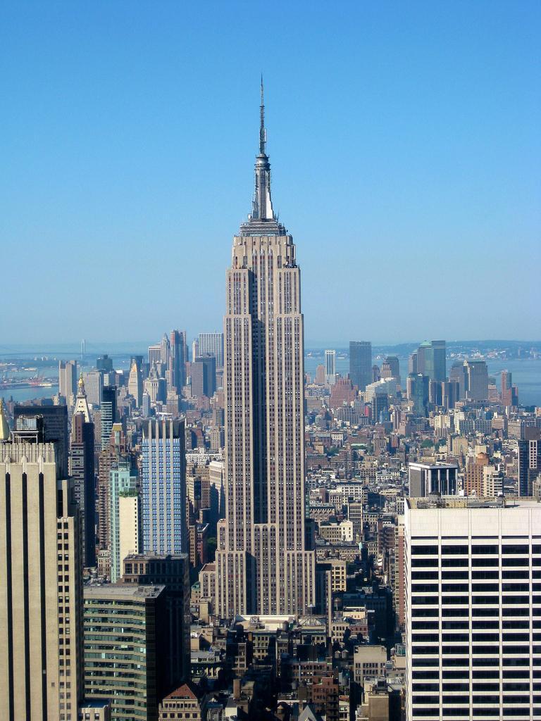Empire State Building In new york there is a very famous 102 story building where you can go to the top and