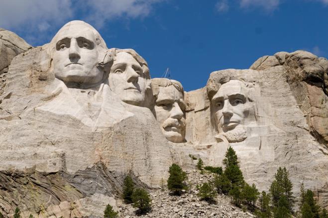 Mount Rushmore Mount Rushmore is a very famous pace in America where there are 4 of America's president on it.