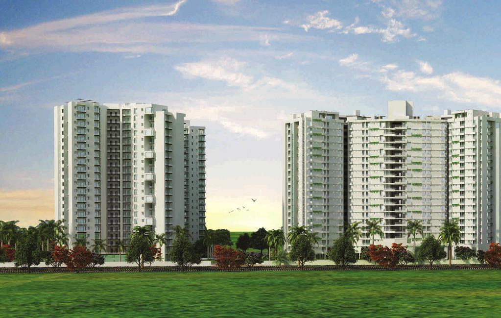 midst e lush green Sushant Golf City, Chandra Modern Builders' Grand esidential Projects CHN comprising of 4 iconic towers,
