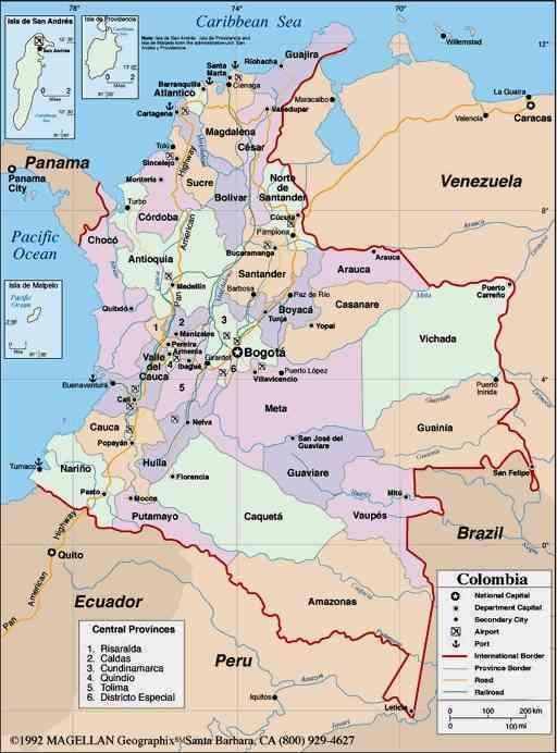 Colombia at a Glance 3 rd largest population in Latin America Strategic geographical