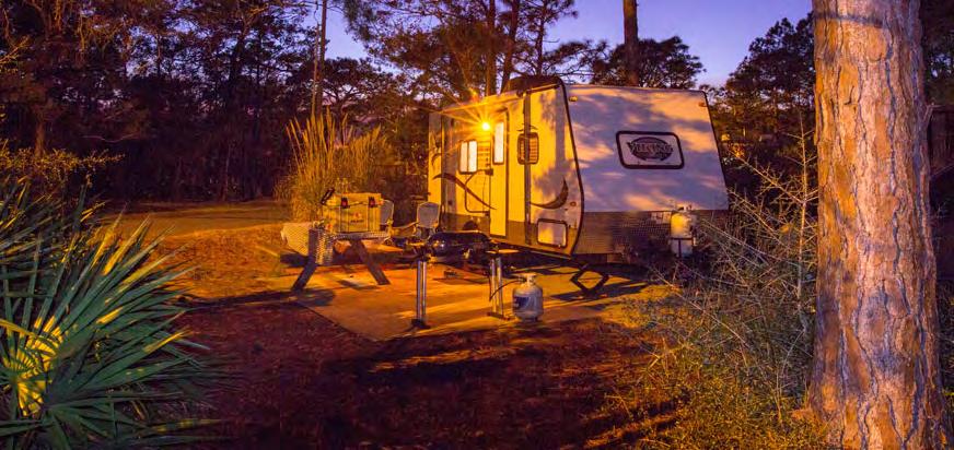Family Camping Florida s state parks offer more than 50 campgrounds statewide for tents, campers and RVs. Most campsites include water, electricity, a grill and picnic table.