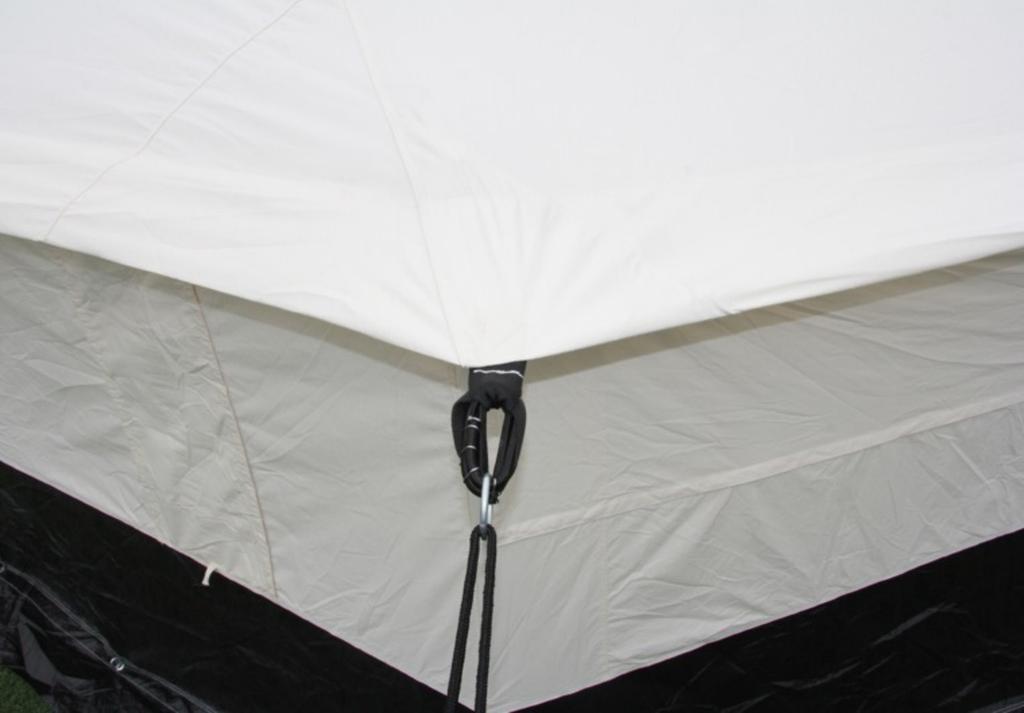 3. MAKE-UP OF OUTER TENT 3.1 General description of outer tent: The outer tent is made of several cloth sections which form the general shape of the tent.